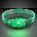 Blank Sound Activated Light Up Green LED Flashing Bracelet